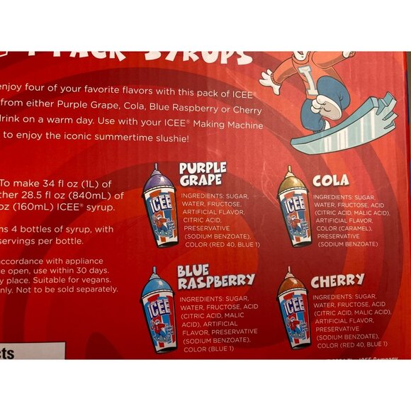 ICEE Home Slushie Maker with 4 Syrup Packs - New Ice Machine In Box - Picture 3 of 9